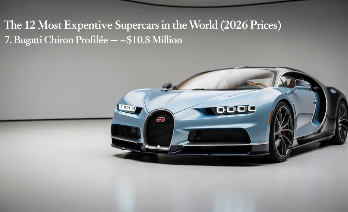 7. Bugatti Chiron Profil&eacute;e &mdash; ~$10.8 Million