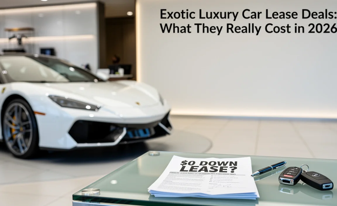 Can you lease an exotic car with no money down?