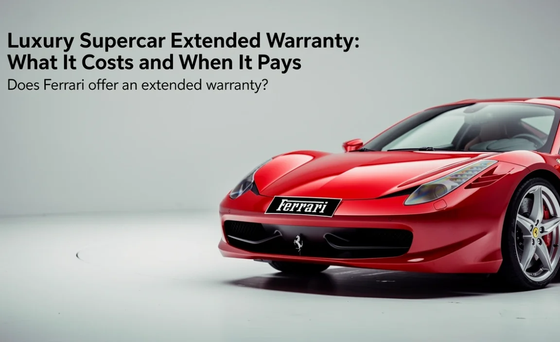 Does Ferrari offer an extended warranty?