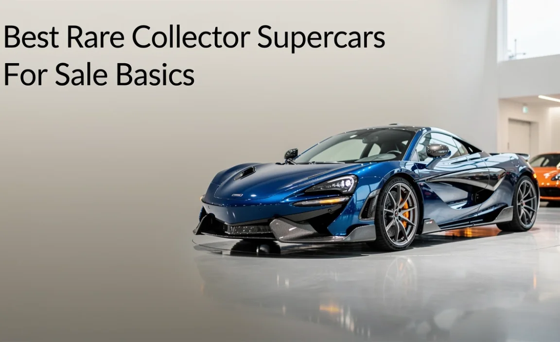 Rare Collector Supercars For Sale Basics
