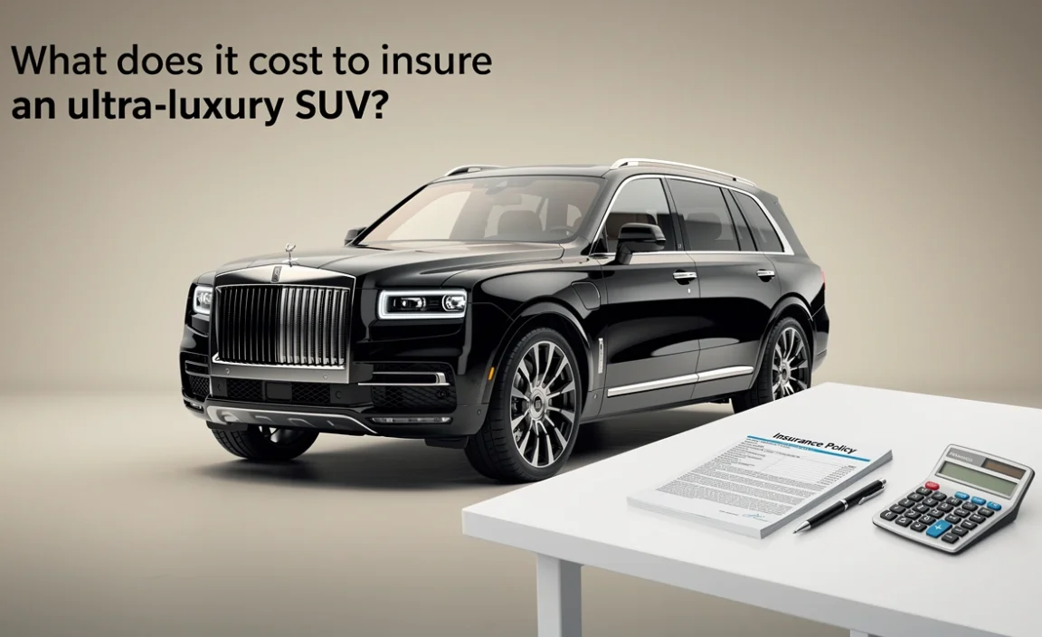 What does it cost to insure an ultra-luxury SUV?