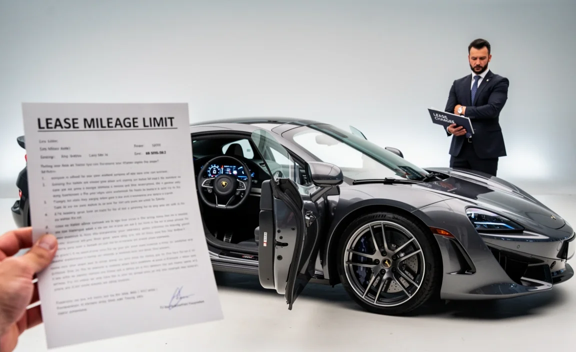 What happens if you exceed the mileage on an exotic lease?